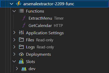 L&rsquo;extension Azure Functions